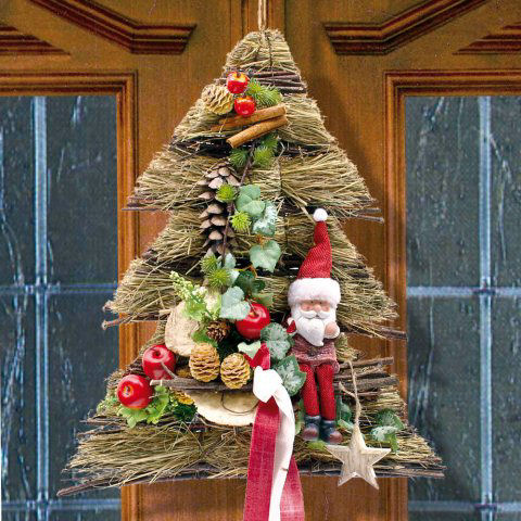 Deko Türhänger „Weihnachtsbaum” aus Naturmaterialien