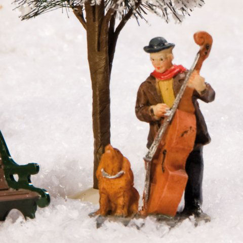 Lichthäuser Miniaturfiguren Set „Musiker mit Hund”