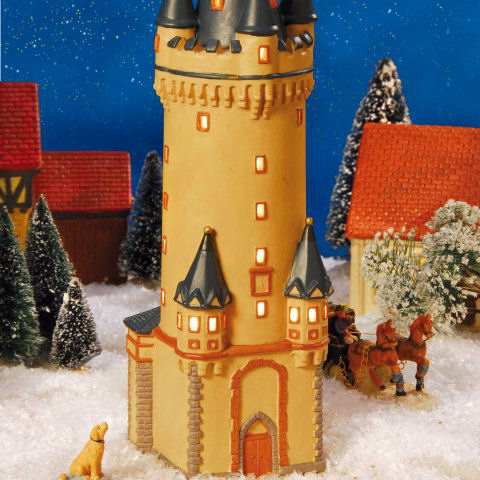 Keramik Lichthaus Weihnachtsdeko „Eschenheimer Turm”