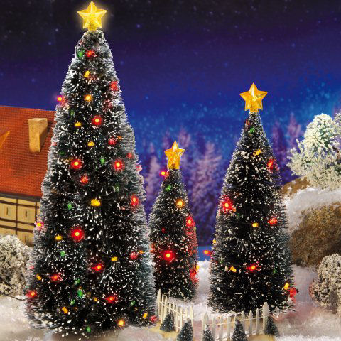 Lichthäuser Miniatur Weihnachtsbaum mit LED Licht