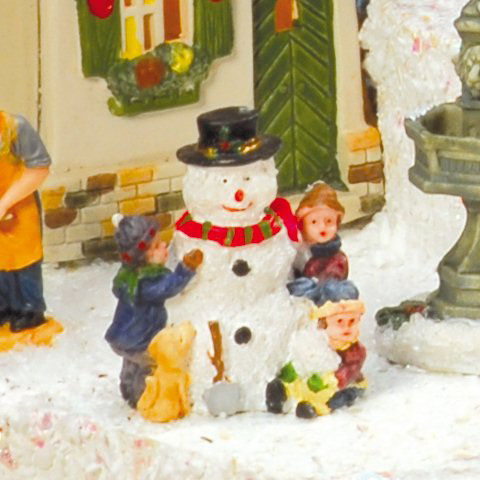 Lichthäuser Miniaturfiguren „Kinder mit Schneemann”