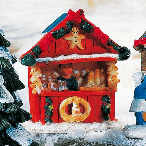 Lichthäuser Weihnachtsdeko Marktstand „Frische Brezeln”