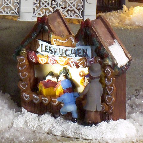 Lichthäuser Weihnachtsdeko Marktstand „Lebkuchen”