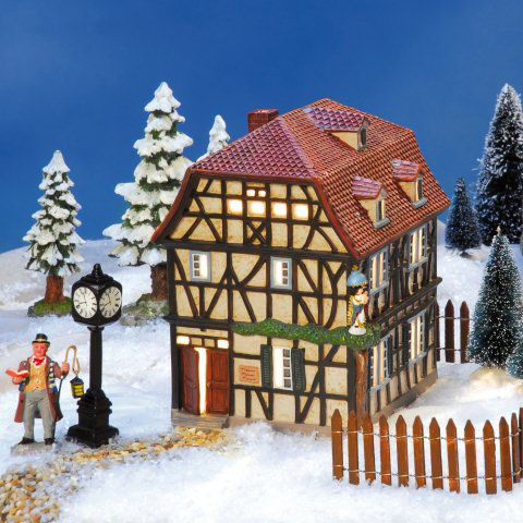 Keramik Lichthaus Weihnachtsdeko „Engel-Haus”