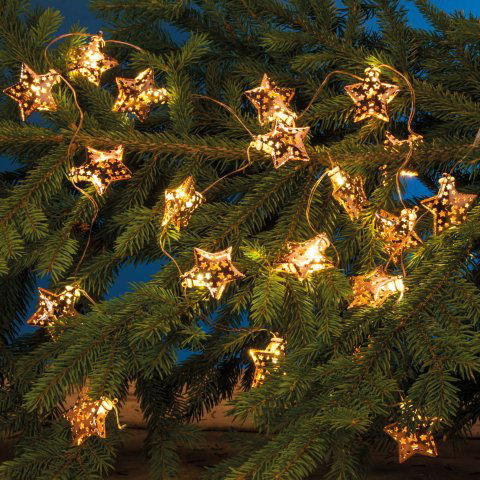 LED Lichterkette „Kupferstern”, Weihnachtsdeko