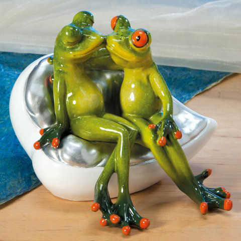 Frosch in Badewanne 11x16 cm als Badezimmer Deko - Dekofigur Bad, Toi,  15,90 €