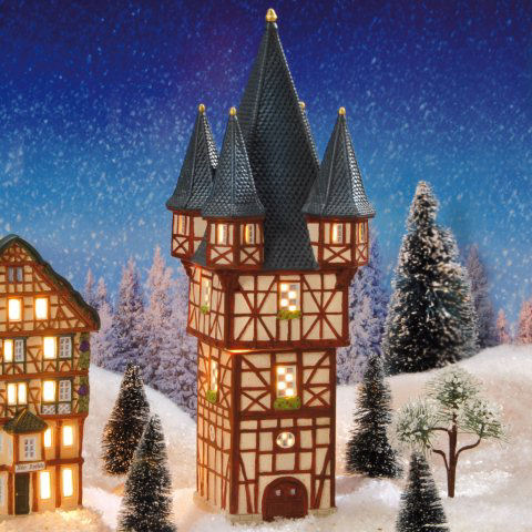 Lichthäuser Weihnachtsdeko „Brömser-Turm”