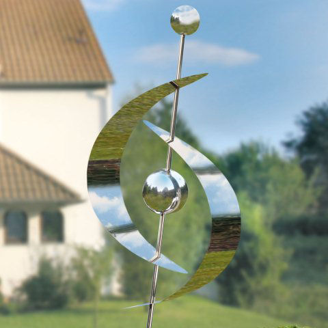 Gartenskulptur aus Edelstahl zur Gartendekoration