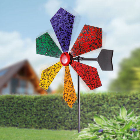 Windspiel „Windmühle”, Beetstecker zur Gartendekoration