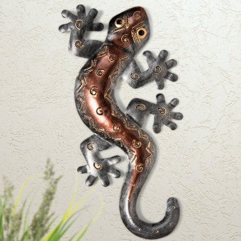 Wandobjekt „Gecko”, Skulptur zur Wanddekoration