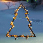 LED Weihnachtsbeleuchtung „Baum”, Motiv Lichterkette