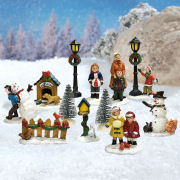 Lichthäuser Miniaturfiguren Set „Stadtpark Winterfiguren”