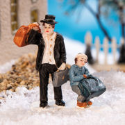 Lichthäuser Miniaturfiguren „Vater und Sohn mit Koffer”