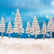 Lichthäuser Miniatur Landschaftsdeko Schnee-Fichten