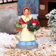 Lichthäuser Miniaturfigur „Marktfrau verkauft Kränze”