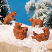 Lichthäuser Miniaturfiguren „Bärenfamilie”