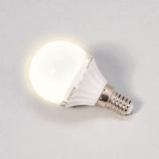 Energiesparende LED-Birne „Kugel”, Fassung E14, 3 W