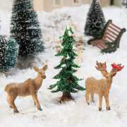Lichthäuser Miniaturfiguren Set „Hirsche im Wald”