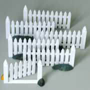 Miniatur Zaun mit Tor, Lichthäuser Weihnachtsdeko
