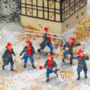 Lichthäuser Miniaturfiguren Feuerwehrleute 6er-Set