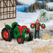 Lichthäuser Miniatur Landschaftsdeko „Nostalgie-Traktor”