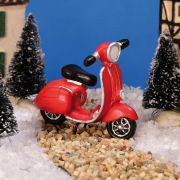 Lichthäuser Miniaturdorf Weihnachtsdeko „Vintage-Roller”