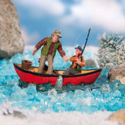 Lichthäuser Miniaturfiguren Set „Angler mit Boot”