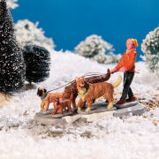 Lichthäuser Miniaturfigur „Ausflug mit Hunden”