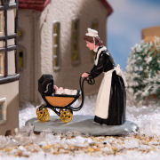 Lichthäuser Miniaturfigur „Nanny mit Kinderwagen”