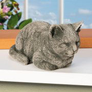 Dekofigur Katze „Ida”, Gartendeko Tierfigur aus Steinguss