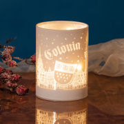 Leuchtglas „Colonia”, Tischlampe aus Porzellan