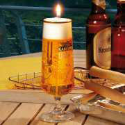 Deko Pilstulpen Kerze aus Gelwachs, Party Geschenk für Bierliebhaber