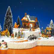 Lichthäuser Weihnachtsdeko Set „Winter im Schnee”