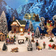 Lichthäuser Weihnachtsdeko Set „Winterwald”