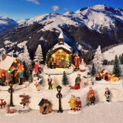 Lichthäuser Weihnachtsdeko Set „Auf dem Berg”