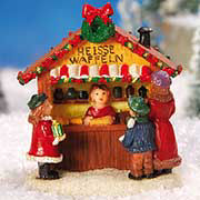 Lichthäuser Weihnachtsdeko Marktstand „Heiße Waffeln”