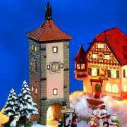 Keramik Lichthaus Weihnachtsdeko „Siebers Turm”