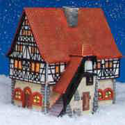 Keramik Lichthaus Weihnachtsdeko „Rathaus Schifferstadt”