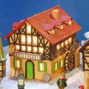 Keramik Lichthaus Weihnachtsdeko „Alte Mühle”