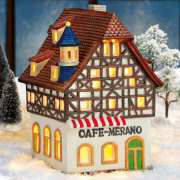 Keramik Lichthaus Weihnachtsdeko „Café Merano”