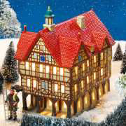 Keramik Lichthaus Weihnachtsdeko „Rathaus Bad Urach”