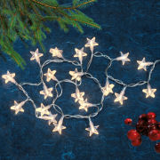 LED Lichterkette „Sterne”, Weihnachtsdeko, 20 Lichter