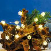 LED Lichterkette „12 Schneeflocken”, Weihnachtsdeko