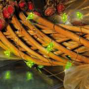 LED Lichterkette Tannenbaum, Weihnachtsdeko, 12 Lichter
