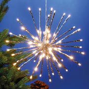 LED Lichtstern „Sirius”, silber, Weihnachtsbeleuchtung