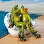 Dekofigur „Verliebtes Froschpaar”, Schrankdeko