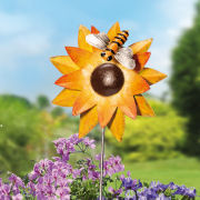 Blumenstecker „Sonnenblume”, Beetstecker zur Gartendeko