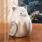 Keramikkatze „Dolli”, Dekofigur für Katzenfreunde