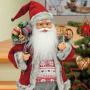 Weihnachtsfigur „Weihnachtsmann”, Dekofigur aus Stoff