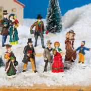 Lichthäuser Miniaturfiguren „Weihnachtseinkauf in der Stadt”